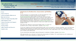 Desktop Screenshot of endocrineassociatesdallas.com